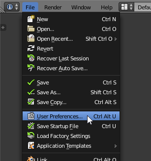 blender user preferences